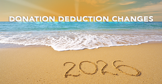 Donation Deduction Changes